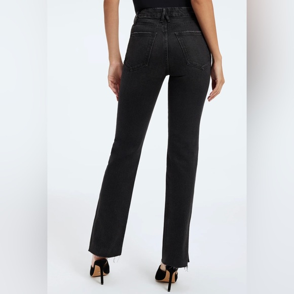 Good American Good Boy Straight Jeans - Picture 4 of 9